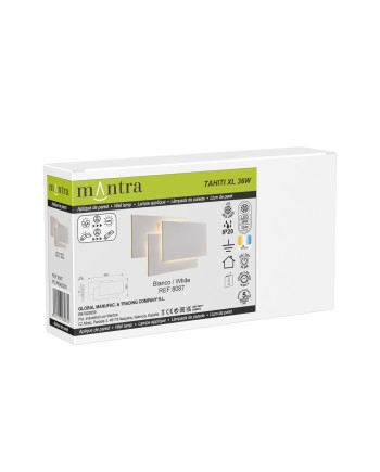 TAHITI XL * APLIQUE GRANDE LED CUADRADOS 36W - BLANCO - 3000K